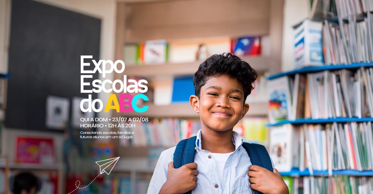 Expo Escolas do ABC reúne cinco instituições de ensino para apresentar propostas pedagógicas e esclarecer dúvidas de pais e responsáveis 