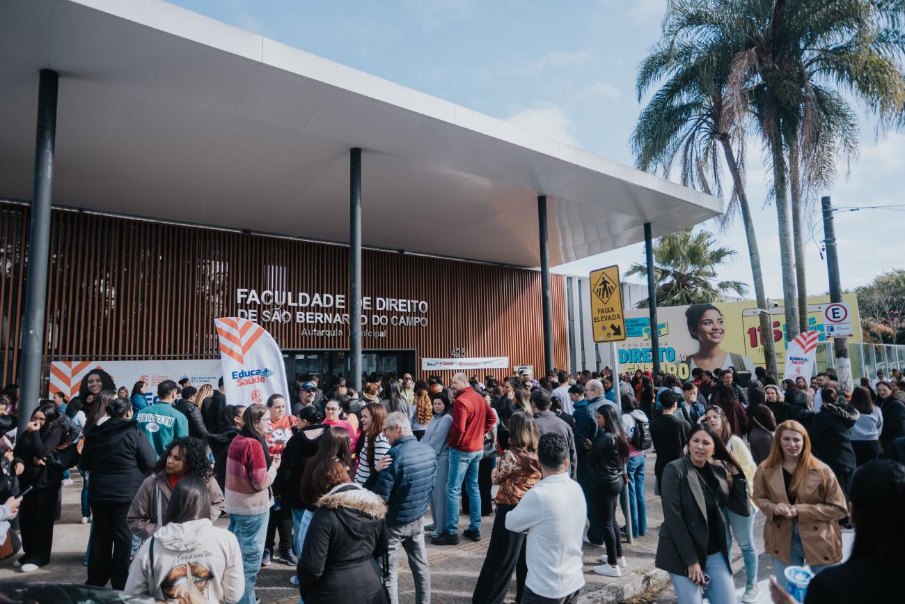 Pelo 'Educa Mais Saúde', São Bernardo amplia programa de Ensino Superior gratuito com vestibular para 53 bolsas integrais