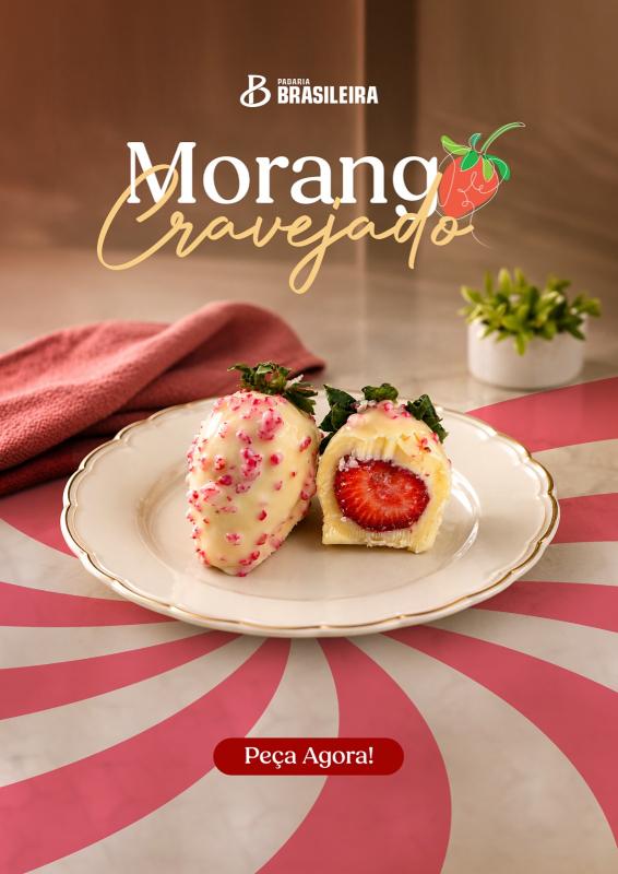 Morango cravejado chega à Padaria Brasileira e conquista os fãs do doce mais desejado do momento