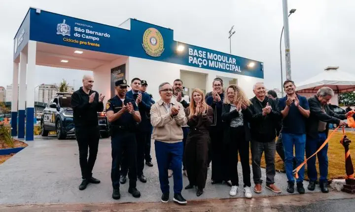 São Bernardo entrega primeira Base Modular da GCM e reforça segurança no Paço Municipal
